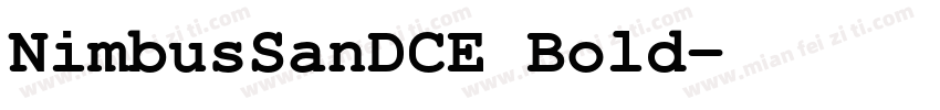 NimbusSanDCE Bold字体转换